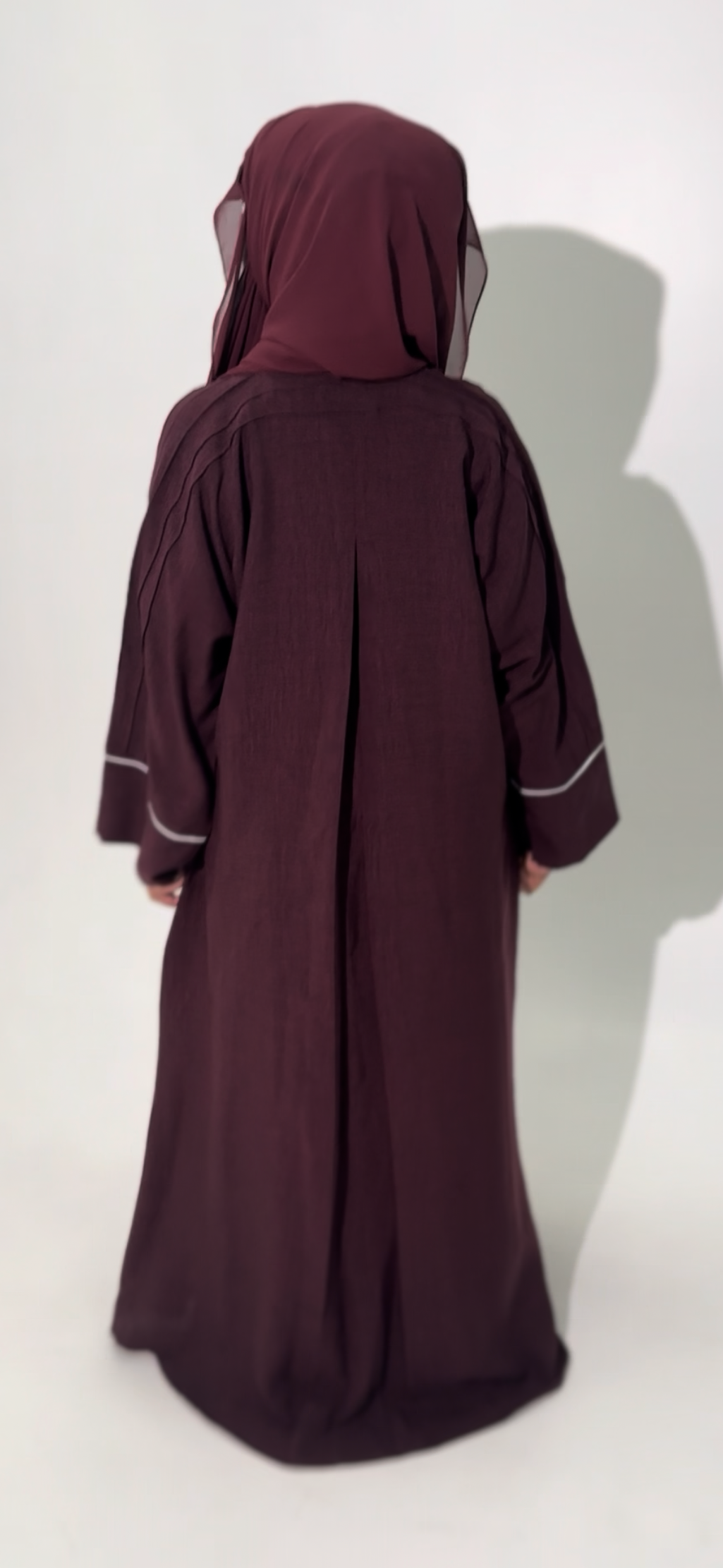 MINA 3 piece Linen Abaya - Straight Cut